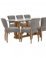 City Furniture dining room- table, 6 chairs, 5 counter stools & buffet