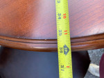 Solid wood tall Bistro / Cafe table w / 2 Swivel stools!