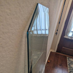 Tempered Glass Beveled Edge Elongated Octagon Table Top 48"x17"x0.25"