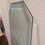 Tempered Glass Beveled Edge Elongated Octagon Table Top 48"x17"x0.25"