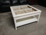 Modern White Square Beach Theme Coffee Table