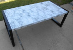 Unique Modern coffee table Marble-look top