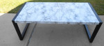 Unique Modern coffee table Marble-look top