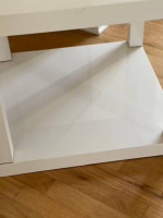 IKEA Gloss White 2-Tier Side Table