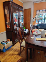 Dining room set: breakfront,table,and buffet server