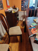 Dining room set: breakfront,table,and buffet server