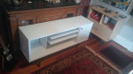table, bench seat red wood n metal. 66 x 22 n 17 inch tall c my other ritems