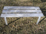 INDUSTRIAL STEEL TABLE / BENCH * GALVANIZED * STEAM PUNK
