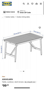 Patio table & chairs