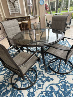 Patio table and 4 chairs