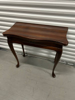 Antique folding card table