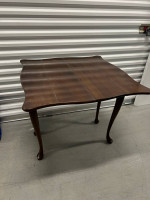 Antique folding card table