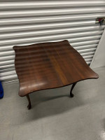 Antique folding card table