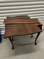 Antique folding card table