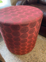 20”W Moroccan Pouf Ottoman / Stool / small Side table 20”H