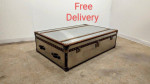 RH Restoration Hardware Mayfair Steamer Trunk Coffee Table