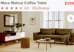 Coffee table lamps side tables dog crate chairs