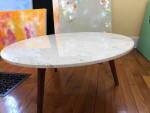Coffee table lamps side tables dog crate chairs