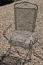 Wrought Iron Table and 4 Chairs