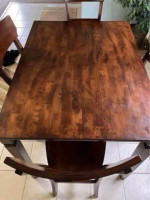 Ashley Firniture Counter Height Dining Table and 4 Bar Stools Set