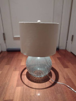 Table lamp / night light / desk light with handmade crystal base!