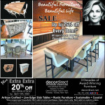 NEW 42" Round Coastal Dining Table - Trestle or Column Base