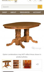 SUPERB OAK DINING TABLE