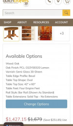 SUPERB OAK DINING TABLE
