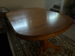 SUPERB OAK DINING TABLE