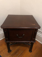 Dark Wood End Table