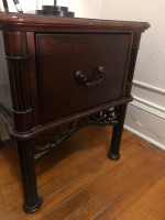 Dark Wood End Table