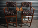 Billiards pool table spectator chairs