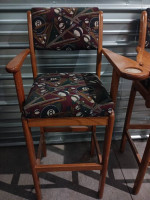 Billiards pool table spectator chairs