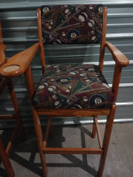 Billiards pool table spectator chairs