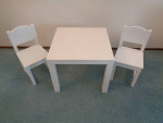 IKEA Three-Piece Wood Children’s Table and Chair Set
