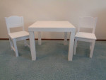 IKEA Three-Piece Wood Children’s Table and Chair Set