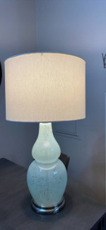 Sea green table lamp