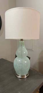 Sea green table lamp