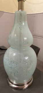 Sea green table lamp
