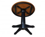 Solid Wood Round Pedestal Dining Table and Chairs