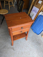 Cherry red end table