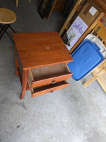 Cherry red end table
