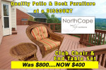 50% OFF- Quality Indoor/Outdoor Wicker Club Chair / End table