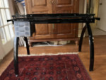 Adjustable glass art/drafting table