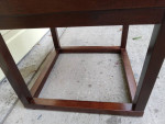 SQUARE WOOD END TABLE