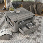 New Coffee Table Kala Industrial 32-inch Furniture of America
