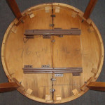 40" round wood table