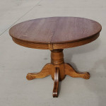 44" Round Antique Quarter Sawn Oak Table