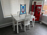Ekedalen ikea kitchen table expandable white with 6 chairs