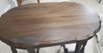 Unique Antique Walnut Oval Occasional Table